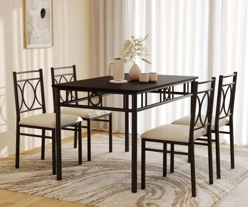 Image of Flipkart Perfect Homes Vienzo 4-Seater Dining Set