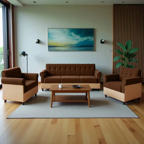 Image of Flipkart Perfect Homes Rapid Jute Fabric Sofa Set (DIY)