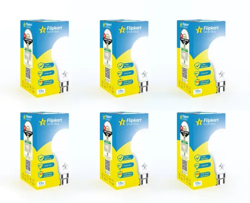 Image of Flipkart SmartBuy 15 w Basic Round B22 LED Bulb  (White, Pack of 6)