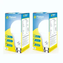 Flipkart SmartBuy 18 W Basic Round B22 LED Bulb (White, Pack of 2)