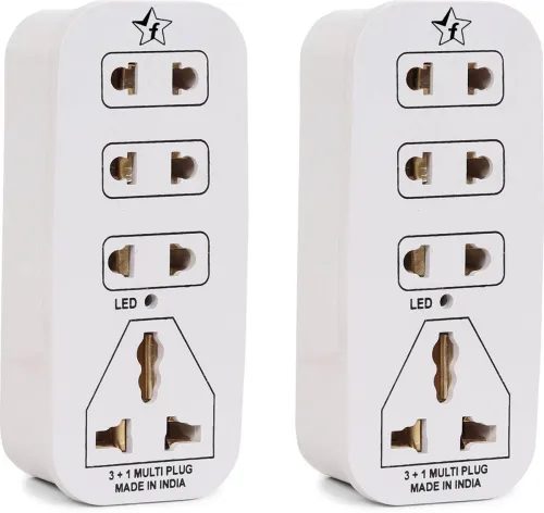 Image of Flipkart SmartBuy 3+1 Multiplug with LED Indicator, 
