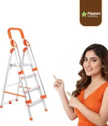 Flipkart SmartBuy 4 Steps Ladder For Home With Aluminium Steps & Upto 300 Kgs