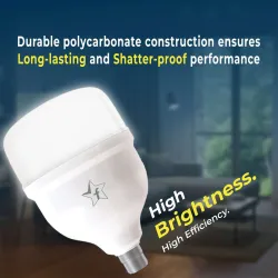 Flipkart SmartBuy 40 w Basic Round B22 LED Bulb (White)