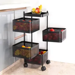 Flipkart SmartBuy 4 Layer Kitchen Trolley Storage Rack