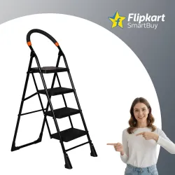 Flipkart SmartBuy 4 Step Kitchen platform ladder Steel Ladder (With Platform)