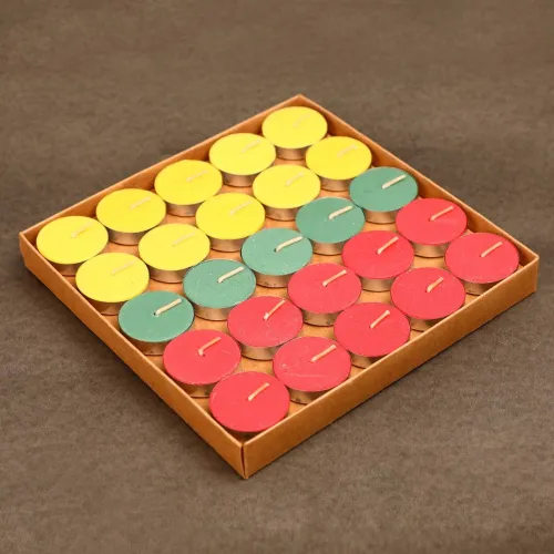 Image of Flipkart SmartBuy 50 Pcs Multicolored Candle 