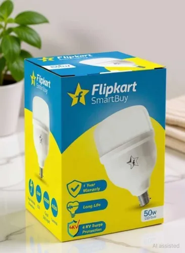 Image of Flipkart SmartBuy 50 w Basic Round Bulb 
