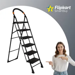 Flipkart SmartBuy 6 Step Kitchen Steel Ladder (With Platform)