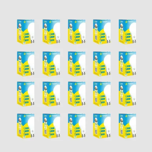 Image of Flipkart SmartBuy 9 w Basic Round B22 LED Bulb (White, Pack of 20