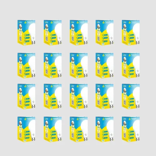Image of Flipkart SmartBuy 9 w Basic Round B22 LED Bulb (White, Pack of 20)