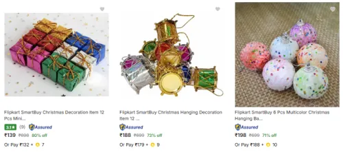 Image of Flipkart SmartBuy Christmas Decorations Item Upto 80% Discount
