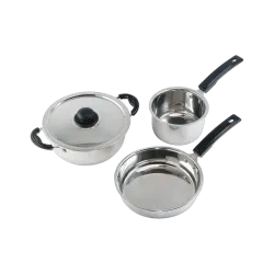Flipkart SmartBuy Cookware Set (Stainless Steel, 3 - Piece)