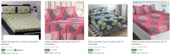 Flipkart SmartBuy Double Bedsheet starting @ ₹143