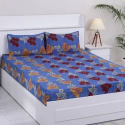 Flipkart SmartBuy Double Floral Flat Bedsheet