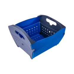 Flipkart SmartBuy Multipurpose Folding Plastic Fruit & Vegetable Basket (Blue, Black)