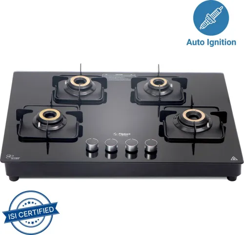 Image of Flipkart SmartBuy Imperio Top Glass Automatic Hob  (4 Burners)