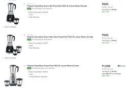 Flipkart SmartBuy Juicer Mixer Grinder Start at ₹899