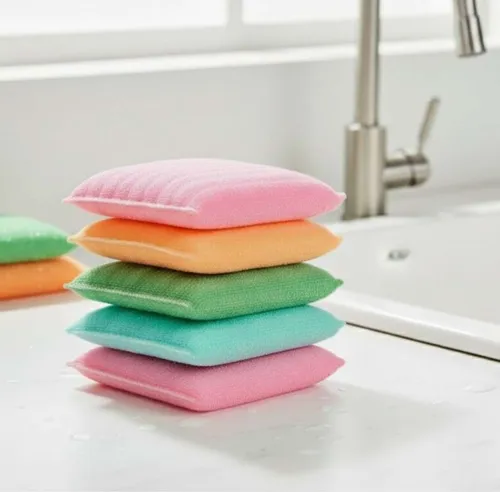 Image of Flipkart SmartBuy Kitchen Scrubber for Dish (5 Units)