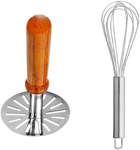 Image of Flipkart SmartBuy Kitchen Tool Set (Whisk, Masher)
