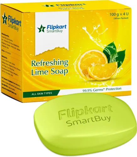 Image of Flipkart SmartBuy Lime Soap 100g * Pack of 4