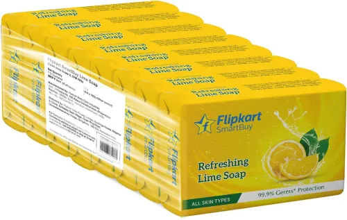 Image of Flipkart SmartBuy Lime Soap  (8 x 100 g)