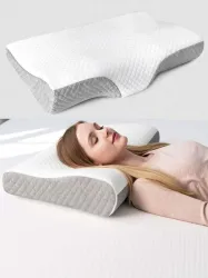 Flipkart SmartBuy Memory Foam Orthopaedic Pillow Pack of 1 Solid (Grey)