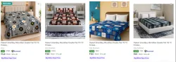 Click to enlarge Flipkart SmartBuy Microfiber Double Bedsheet 110 TC Upto 81% Discount