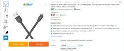 Flipkart SmartBuy Micro USB Cable  2 A 1