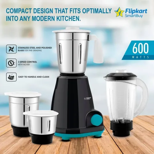 Image of Flipkart SmartBuy Mixer Grinder 600 W Mixer Grinder 