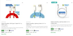 Flipkart Smartbuy Mobile Cables Upto 87% Off