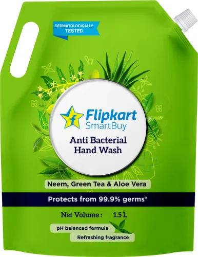 Image of Flipkart SmartBuy Moisturising Anti Bacterial Hand Wash Pouch (1500 ml)