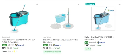 Image of Flipkart Smartbuy Mop Set Starting @ ₹514