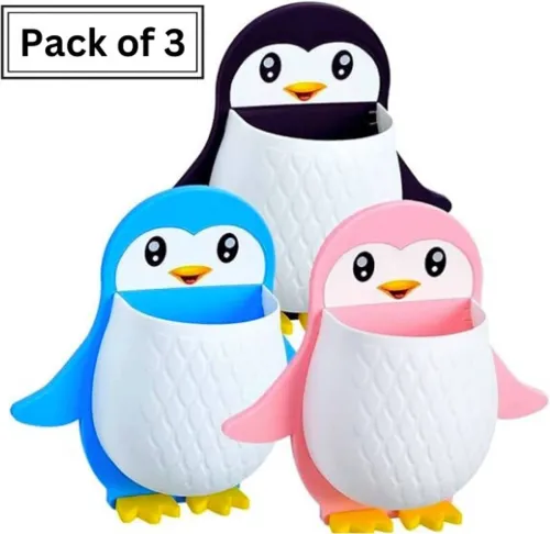 Image of Flipkart SmartBuy ( Pack of 3 ) Penguin Toothbrush Holder