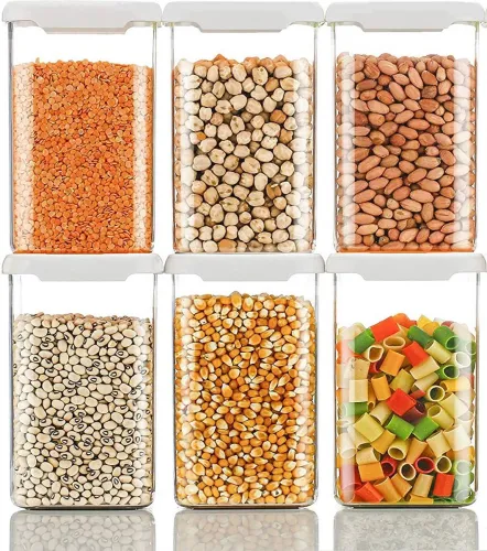 Image of Flipkart SmartBuy Plastic Grocery Container -1100 ml (PO6)