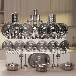 Flipkart SmartBuy Pack of 61 Stainless Steel Dinner Set
