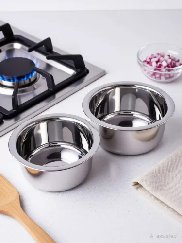 Image of Flipkart SmartBuy Stainless Steel Induction Tope Set - 2.6L