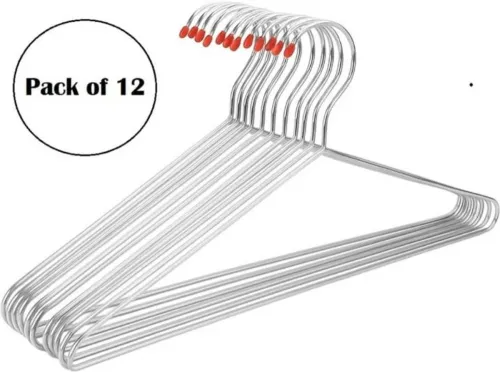 Image of Flipkart SmartBuy Steel Shirt Pack of 12 Hangers For Shirt 