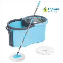 Flipkart SmartBuy Steel Sprinkler Mop Set (2 Microfiber Refills) 