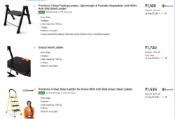 Flipkart Smartbuy Step Ledder Upto 85% discount