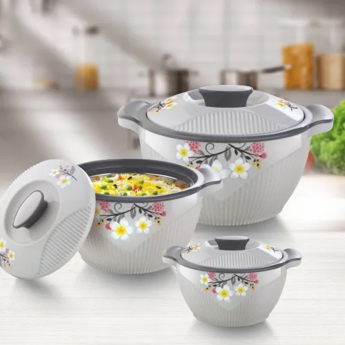 Image of Flipkart SmartBuy Stylo Stainless Steel Casserole Set (Pack of 3)