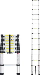 Flipkart SmartBuy 4.4m Telescopic Aluminium Ladder, Portable