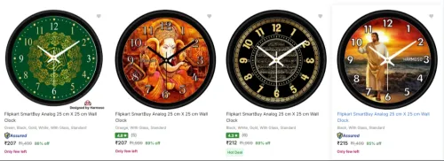 Image of Flipkart Smartbuy Wall Clocks upto 89% Discount