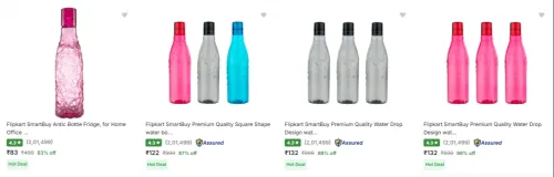 Image of Flipkart Smartbuy Water Bottles starting at ₹83