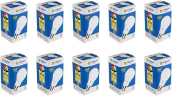 Flipkart SmartBuy 9 w Basic Round B22 LED Bulb (White, Pack of 10)