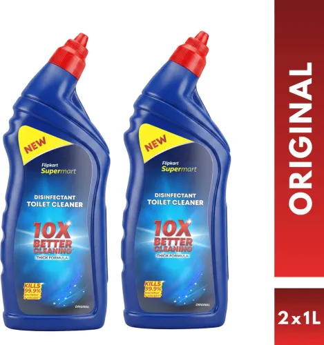 Image of Flipkart Supermart Disinfectant Original Liquid Toilet Cleaner (2 x 1 L)