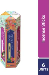Flipkart Supermart Incense Sticks Rose, Lavender, Jasmine, Sandal, Bouquet, Exotic (210 Units, Set of 6)