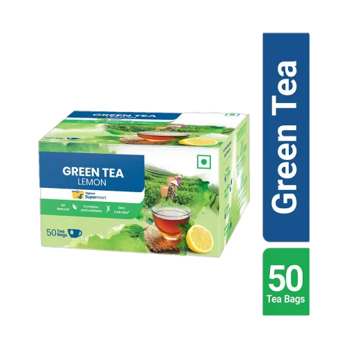 Image of Flipkart Supermart Lemon Green Tea Bags Box (50 Bags)