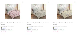 Flipkart SmartBuy Printed Double Comforter for AC Room @ Under ₹899