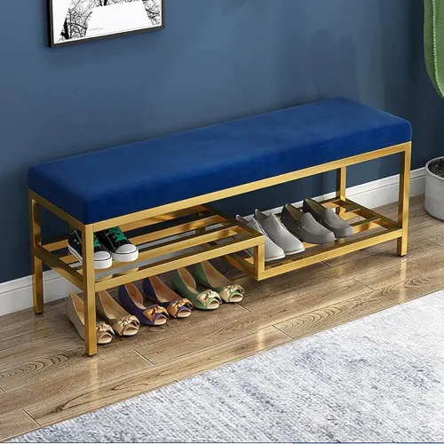 Image of FLIPSSHOPPEE upholstered Shoe Rack Bench