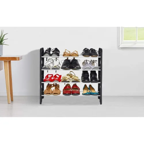Image of FLIPZON 12Pairs Plastic Shoe Stand 